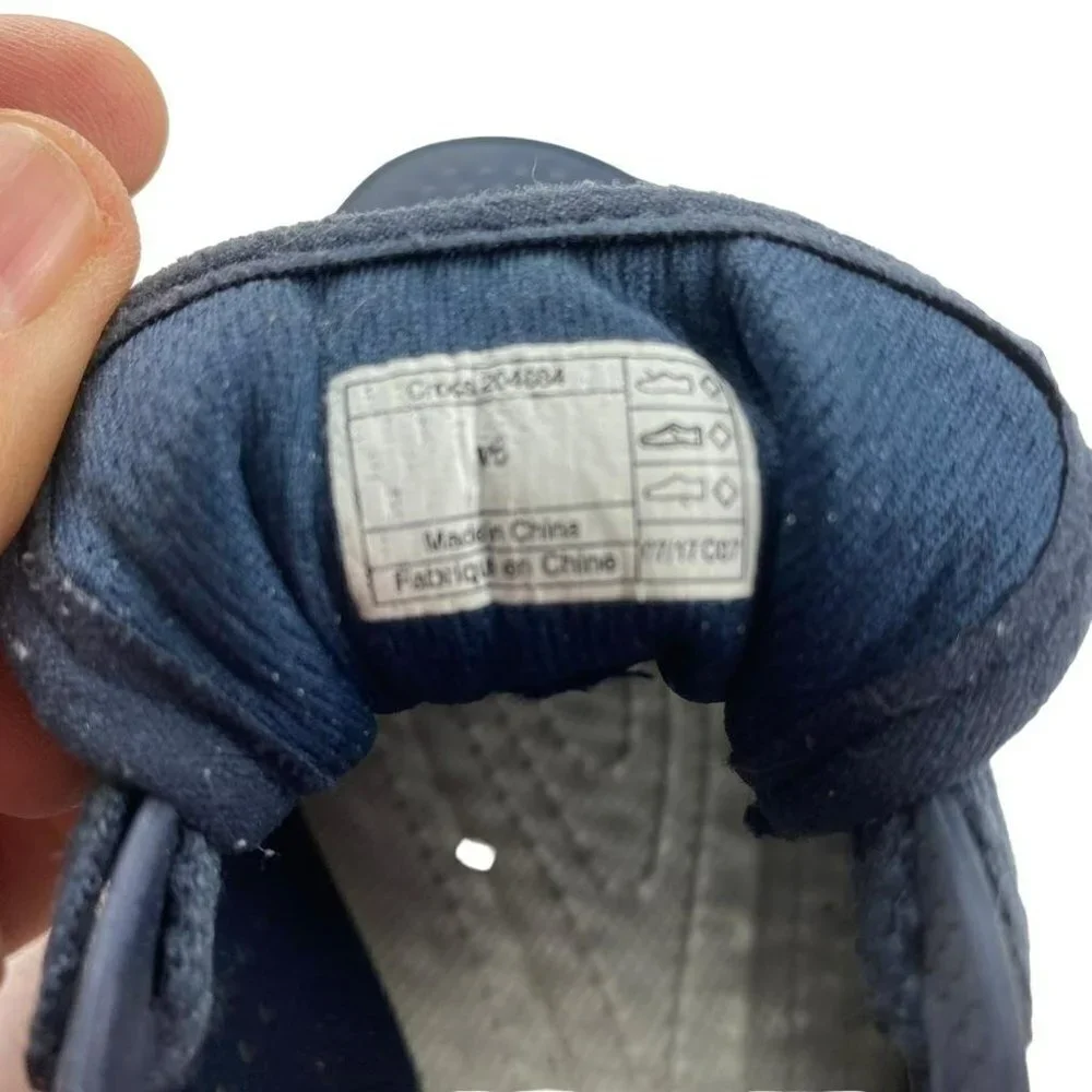 CROCS Citilane Roka Blue & White Sneakers Women's Size‎ W6 Shoes Lace-Up